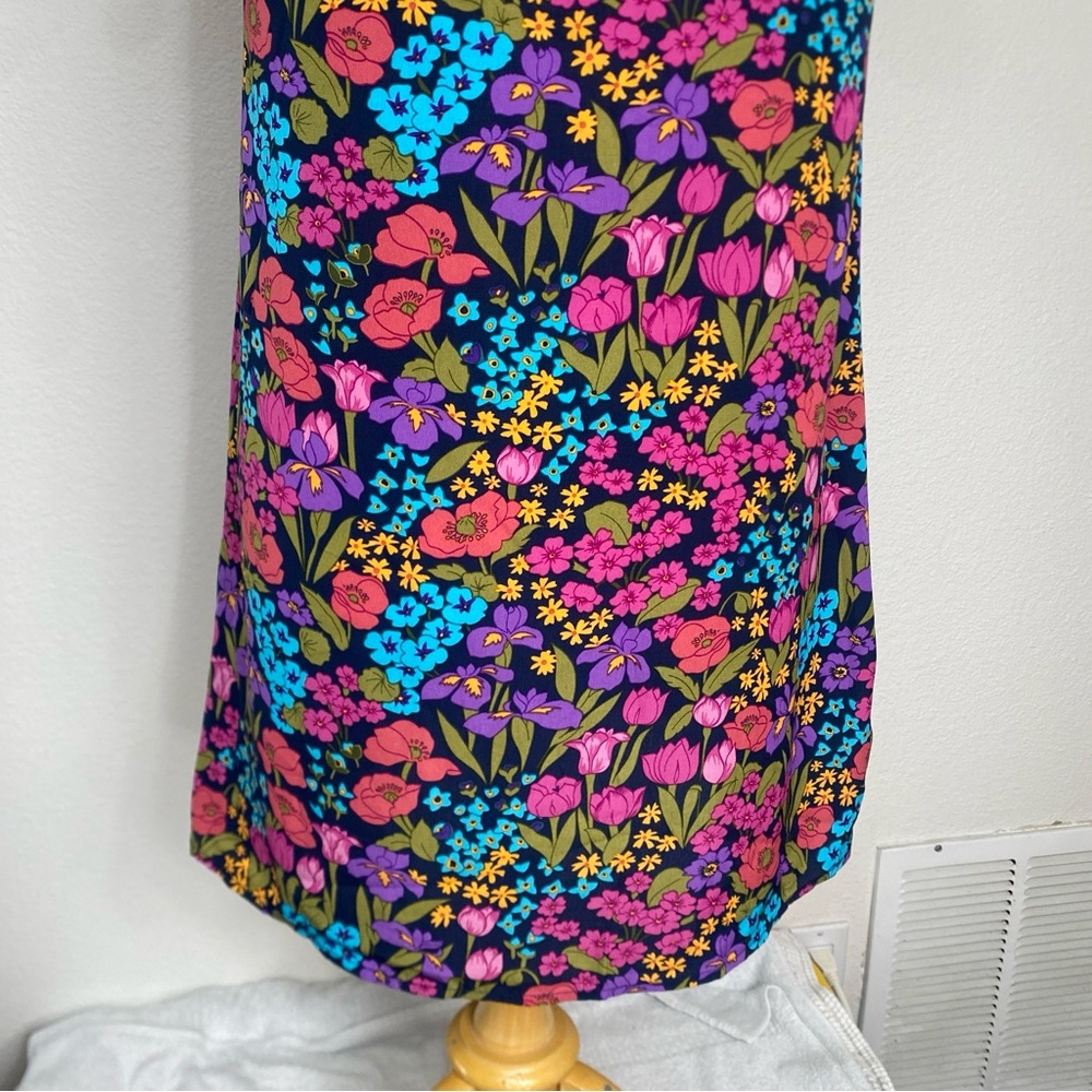 Amazon Women's Multicolor Floral Ruffle Lightweight Shift Dress Size Medium Boho - Picture 8 of 10